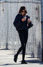 KAIA GERBER Leaves a Gym in Brentwood 01/19/2022