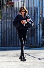 KAIA GERBER Leaves a Gym in Brentwood 01/19/2022