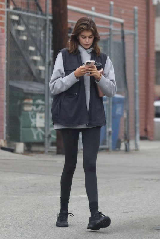 KAIA GERBER Out and About in Los Angeles 01/28/2022