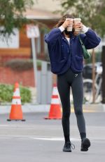 KAIA GERBER Out for Smoothies after Workout in Los Angeles 01/10/2022