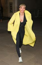 KAREN HAUER Leaves BBC Morning Live TV in London 01/25/2022