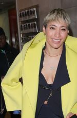 KAREN HAUER Leaves BBC Morning Live TV in London 01/25/2022