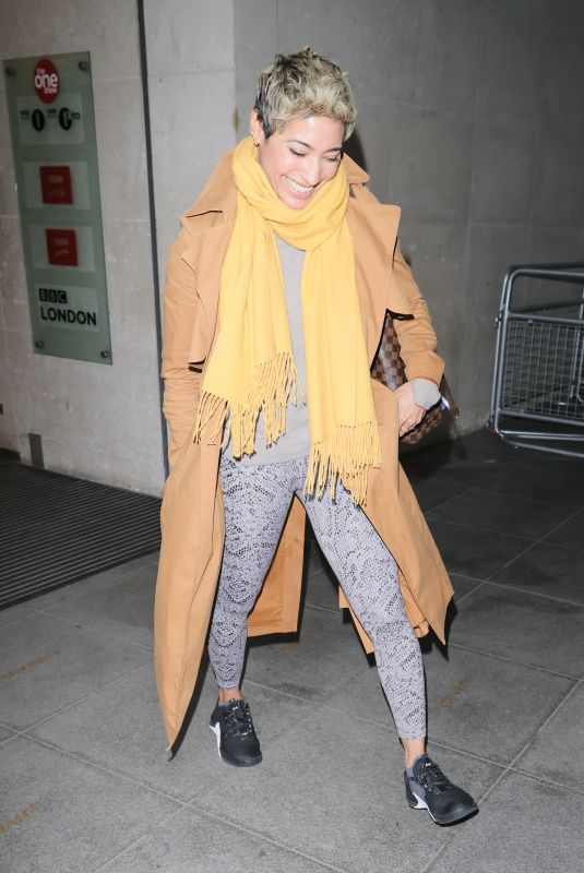 KAREN HAUER Leaves Morning Live TV in London 01/27/2022