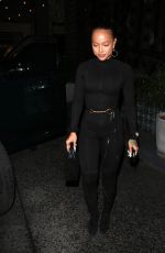 KARRUECHE TRAN Out for Dinner in West Hollywood 01/15/2022