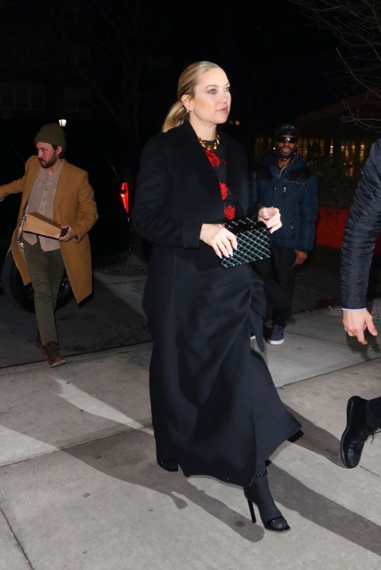KATE HUDSON Arrives at Late Show with Stephen Colbert in New York 01/27/2022