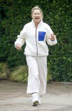 KATE HUDSON Out for Morning Walk in Los Angeles 01/14/2022