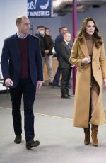 KATE MIDDLETON and Prince William at a Visit to Church on Street in Burnley 01/20/2022