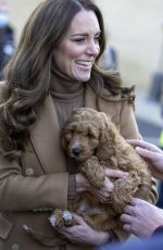 KATE MIDDLETON and Prince William at a Visit to Church on Street in Burnley 01/20/2022