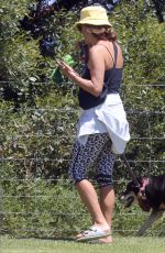 KATE WALSH Out with Her Dog in Perth 01/08/2022