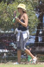 KATE WALSH Out with Her Dog in Perth 01/08/2022