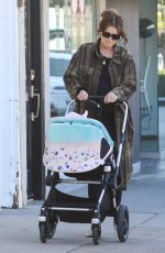 KATHERINE SCHWARZENEGGER Out with Her Baby in Brentwood 01/30/2022