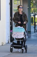 KATHERINE SCHWARZENEGGER Out with Her Baby in Brentwood 01/30/2022