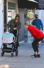 KATHERINE SCHWARZENEGGER Out with Her Baby in Brentwood 01/30/2022