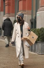 KATIE HOLMES Out and About in New York 01/28/2022