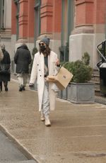 KATIE HOLMES Out and About in New York 01/28/2022