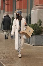 KATIE HOLMES Out and About in New York 01/28/2022