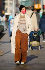 KATIE HOLMES Out in New York 01/04/2022