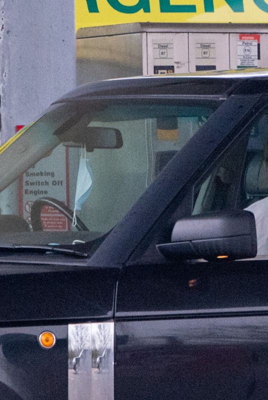 KATIE PRICE Out Driving Around Sussex 01/23/2022