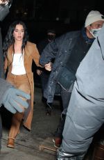 KATY PERRY and Orlando Bloom Out for Dinner at Carbone in New York 01/27/2022