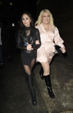 KATYA JONES and SARA DAVIS Arrives at Menagerie Bar and Restaurant in Manchester 01/29/2022