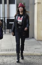 KATYA JONES Leaves Her Hotel in Birmingham 01/20/2022