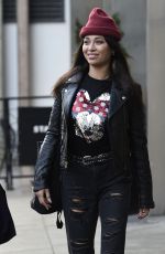 KATYA JONES Leaves Her Hotel in Birmingham 01/20/2022