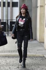 KATYA JONES Leaves Her Hotel in Birmingham 01/20/2022