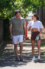 KAYLA ISTINES Out with Her Dad in Adelaide 01/02/2022