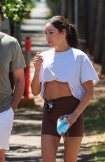 KAYLA ISTINES Out with Her Dad in Adelaide 01/02/2022