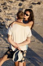 KELLY GALE and Joel Kinnaman at a Beach in St. Barths 01/05/2022