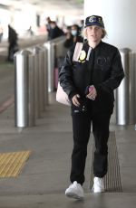 KELLY HALL Arrives at Airport in Los Angeles 01/24/2022
