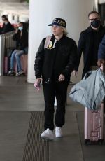 KELLY HALL Arrives at Airport in Los Angeles 01/24/2022