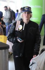 KELLY HALL Arrives at Airport in Los Angeles 01/24/2022