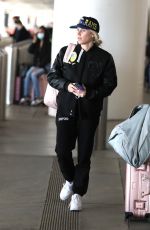 KELLY HALL Arrives at Airport in Los Angeles 01/24/2022