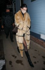 KENDALL JENNER and Fai Khadra Out for Dinner in Aspen 01/16/2022