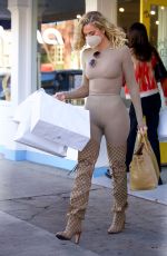 KENDALL JENNER and KHLOE KARDASHIAN Shopping at a Baby Store in Sherman Oaks 01/21/2022