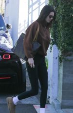 KENDALL JENNER Heading to Pilates Class in Hollywood 01/03/2022