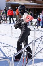 KENDALL JENNER Out Snowboarding with Friends in Aspen 01/17/2022
