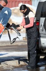 KENDALL JENNER Out Snowboarding with Friends in Aspen 01/17/2022