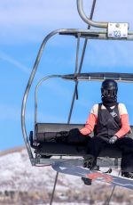 KENDALL JENNER Out Snowboarding with Friends in Aspen 01/17/2022