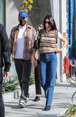 KENDALL JENNER Visits Her New Project on Melrose Place in Los Angeles 01/10/2022