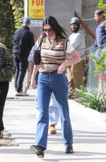 KENDALL JENNER Visits Her New Project on Melrose Place in Los Angeles 01/10/2022