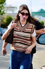 KENDALL JENNER Visits Her New Project on Melrose Place in Los Angeles 01/10/2022
