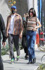 KENDALL JENNER Visits Her New Project on Melrose Place in Los Angeles 01/10/2022