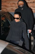 KIM and KHLOE KARDASHIAN Out for Dinner in Los Angeles 01/27/2022