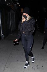 KIM and KHLOE KARDASHIAN Out for Dinner in Los Angeles 01/27/2022