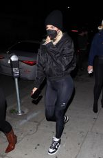 KIM and KHLOE KARDASHIAN Out for Dinner in Los Angeles 01/27/2022