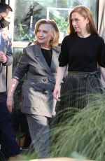 KIM KARDASHIAN and HILLARY and CHELSEA CLINTON on the Set of Gutsy Women at Hot & Cool Cafe in Canoga Park 01/24/2022