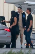 KIM KARDASHIAN and Pete Davidson Landing to Bahamas 01/05/2022