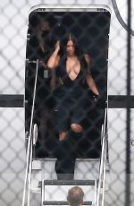 KIM KARDASHIAN and Pete Davidson Landing to Bahamas 01/05/2022